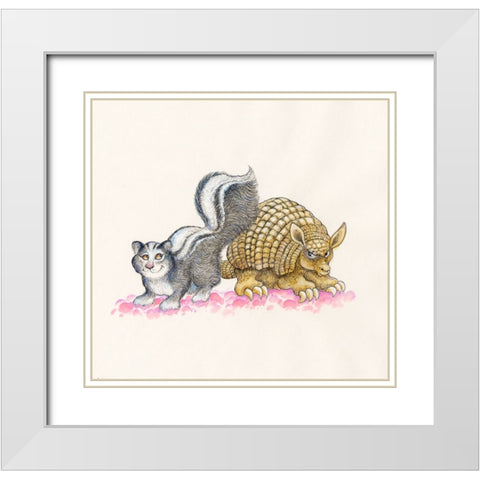 37A White Modern Wood Framed Art Print with Double Matting by Bell, Bill