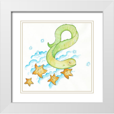 37C White Modern Wood Framed Art Print with Double Matting by Bell, Bill