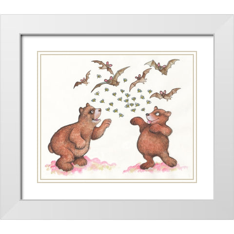 39B White Modern Wood Framed Art Print with Double Matting by Bell, Bill