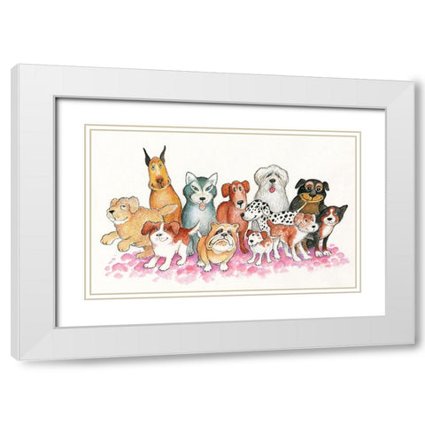 40A White Modern Wood Framed Art Print with Double Matting by Bell, Bill