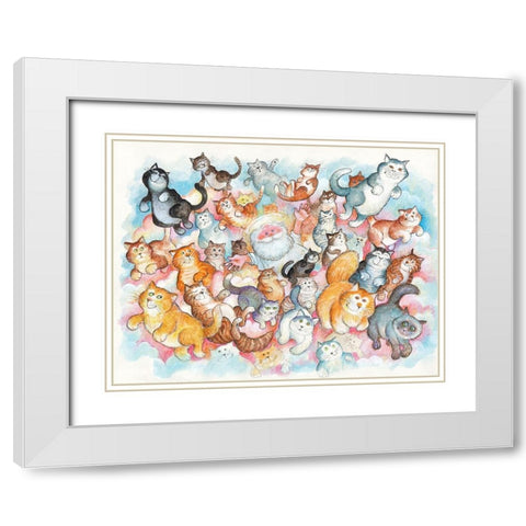 43B White Modern Wood Framed Art Print with Double Matting by Bell, Bill