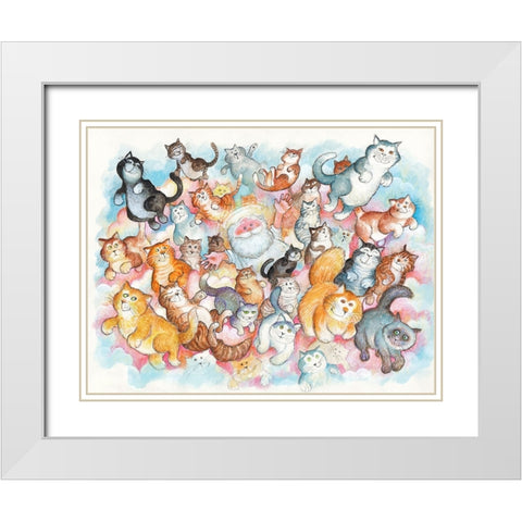 43B White Modern Wood Framed Art Print with Double Matting by Bell, Bill