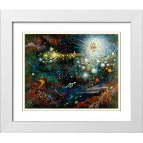 Let There Be Light White Modern Wood Framed Art Print with Double Matting by Bell, Bill