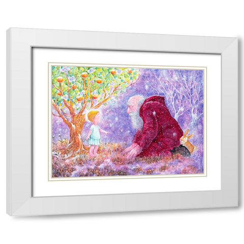 The Selfish Giant #1 White Modern Wood Framed Art Print with Double Matting by Bell, Bill