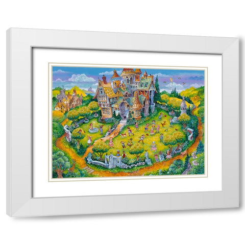 The Selfish Giant #2 White Modern Wood Framed Art Print with Double Matting by Bell, Bill