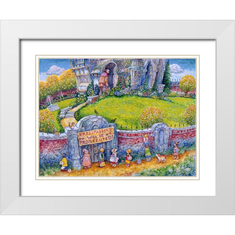 The Selfish Giant #3 White Modern Wood Framed Art Print with Double Matting by Bell, Bill