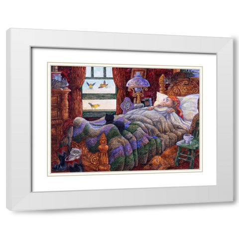 The Selfish Giant #4 White Modern Wood Framed Art Print with Double Matting by Bell, Bill