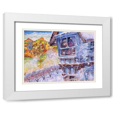 The Selfish Giant #6 White Modern Wood Framed Art Print with Double Matting by Bell, Bill