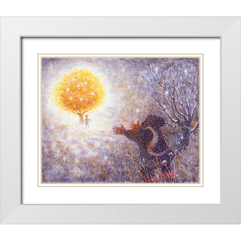 The Selfish Giant #7 White Modern Wood Framed Art Print with Double Matting by Bell, Bill