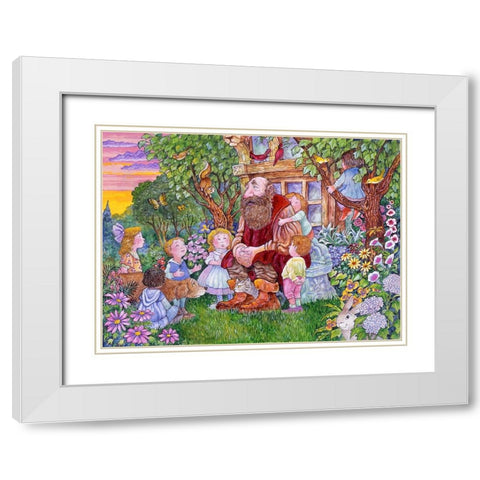 The Selfish Giant #8 White Modern Wood Framed Art Print with Double Matting by Bell, Bill