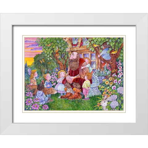 The Selfish Giant #8 White Modern Wood Framed Art Print with Double Matting by Bell, Bill