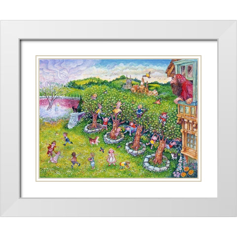 The Selfish Giant #9 White Modern Wood Framed Art Print with Double Matting by Bell, Bill