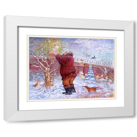 The Selfish Giant #10 White Modern Wood Framed Art Print with Double Matting by Bell, Bill