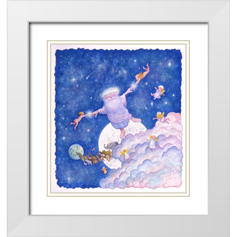 My Stars Said God White Modern Wood Framed Art Print with Double Matting by Bell, Bill