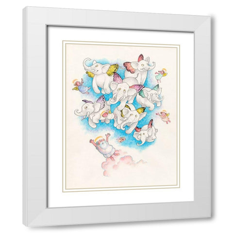 13A White Modern Wood Framed Art Print with Double Matting by Bell, Bill