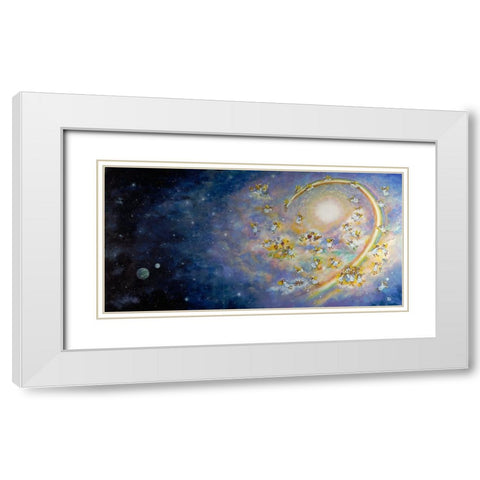 Heaven White Modern Wood Framed Art Print with Double Matting by Bell, Bill