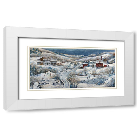 When Winter Comes 2... White Modern Wood Framed Art Print with Double Matting by Bell, Bill