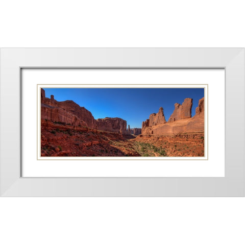 5Th Avenue White Modern Wood Framed Art Print with Double Matting by Sherrell, Bill