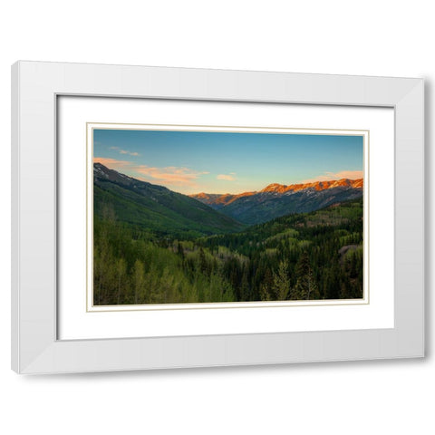 A Million Dollar View White Modern Wood Framed Art Print with Double Matting by Sherrell, Bill