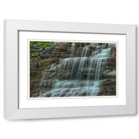 A Staircase Of Grace White Modern Wood Framed Art Print with Double Matting by Sherrell, Bill