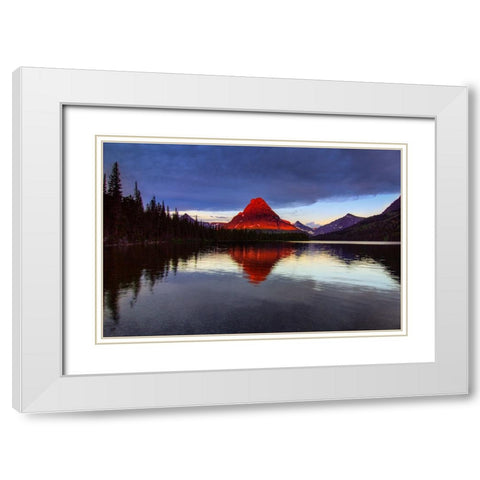 Dawns Early Light White Modern Wood Framed Art Print with Double Matting by Sherrell, Bill