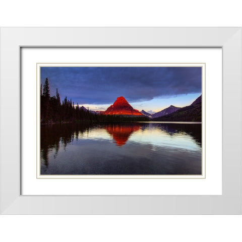 Dawns Early Light White Modern Wood Framed Art Print with Double Matting by Sherrell, Bill