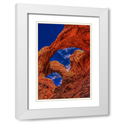 Double Arch White Modern Wood Framed Art Print with Double Matting by Sherrell, Bill