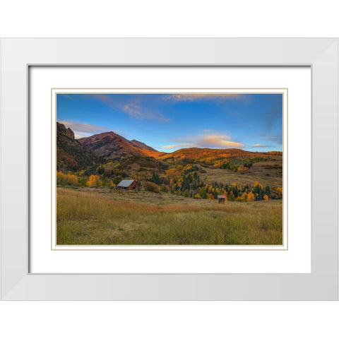 Finding Peace White Modern Wood Framed Art Print with Double Matting by Sherrell, Bill