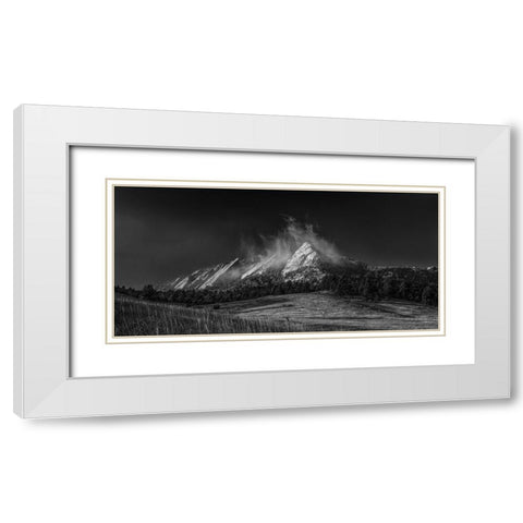 Frozen Whimsey-Black And White White Modern Wood Framed Art Print with Double Matting by Sherrell, Bill