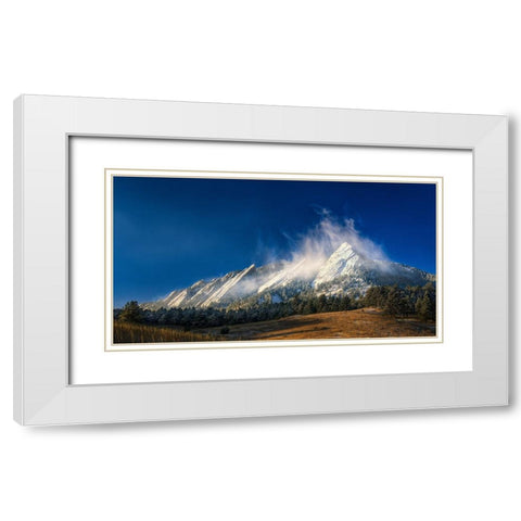 Frozen Whimsy White Modern Wood Framed Art Print with Double Matting by Sherrell, Bill