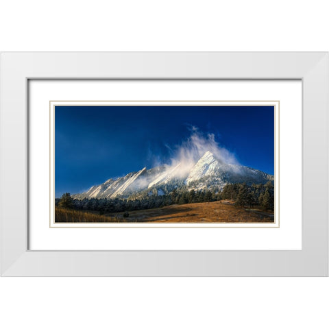 Frozen Whimsy White Modern Wood Framed Art Print with Double Matting by Sherrell, Bill