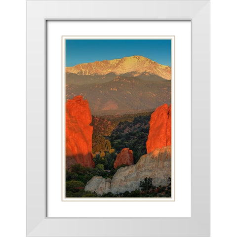Gateway To Majesty White Modern Wood Framed Art Print with Double Matting by Sherrell, Bill