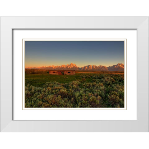 Hardship Amidst Beauty White Modern Wood Framed Art Print with Double Matting by Sherrell, Bill