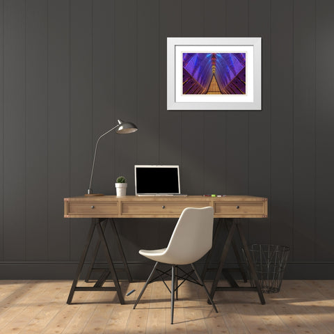 Inspirational Color White Modern Wood Framed Art Print with Double Matting by Sherrell, Bill