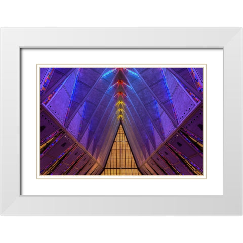 Inspirational Color White Modern Wood Framed Art Print with Double Matting by Sherrell, Bill