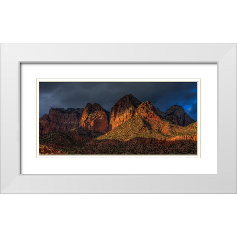 Light Journey White Modern Wood Framed Art Print with Double Matting by Sherrell, Bill