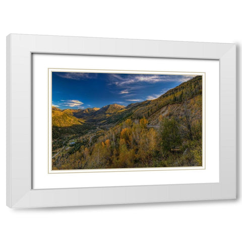 Mcclure Pass White Modern Wood Framed Art Print with Double Matting by Sherrell, Bill