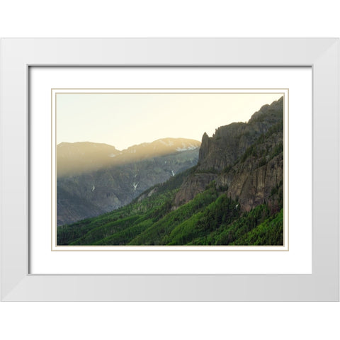 New Day Dawning White Modern Wood Framed Art Print with Double Matting by Sherrell, Bill