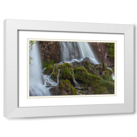 Paths Of Least Resistance White Modern Wood Framed Art Print with Double Matting by Sherrell, Bill