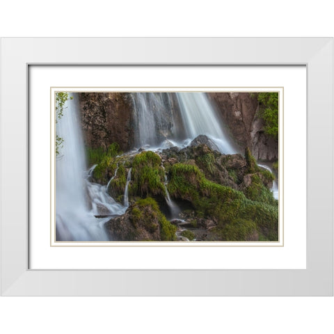 Paths Of Least Resistance White Modern Wood Framed Art Print with Double Matting by Sherrell, Bill