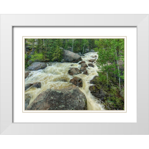Rapid Change White Modern Wood Framed Art Print with Double Matting by Sherrell, Bill