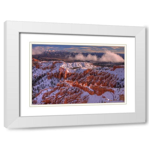 Rugged Purity White Modern Wood Framed Art Print with Double Matting by Sherrell, Bill