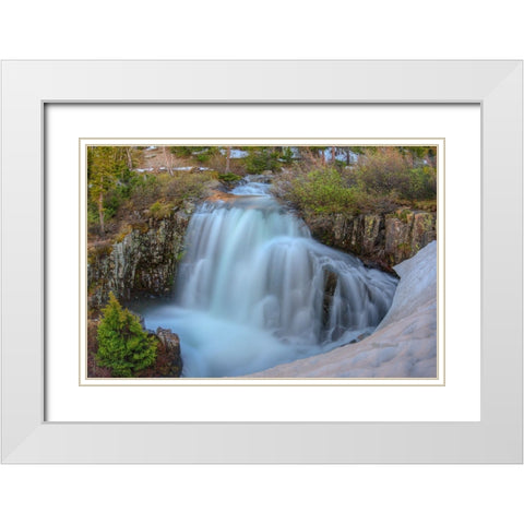 Spring Thaw White Modern Wood Framed Art Print with Double Matting by Sherrell, Bill
