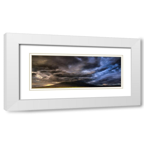Sudden Storm White Modern Wood Framed Art Print with Double Matting by Sherrell, Bill