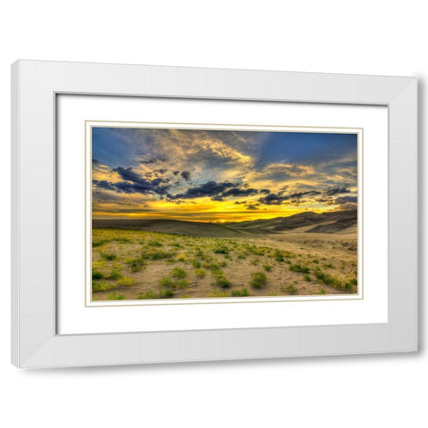 The Edge Of Life White Modern Wood Framed Art Print with Double Matting by Sherrell, Bill