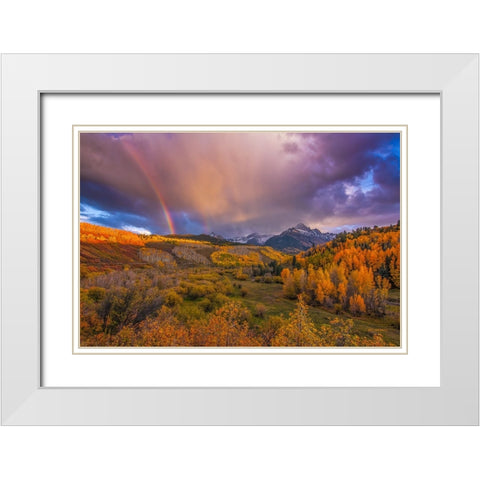 The Real Gold Of Colorado White Modern Wood Framed Art Print with Double Matting by Sherrell, Bill