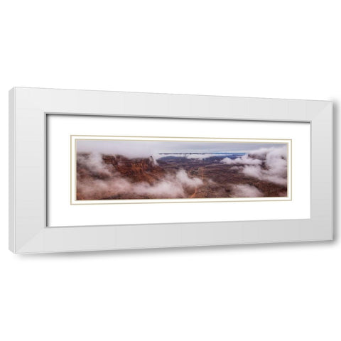 The Unveiling Of A Canyon White Modern Wood Framed Art Print with Double Matting by Sherrell, Bill