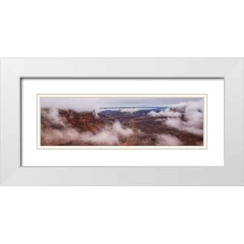The Unveiling Of A Canyon White Modern Wood Framed Art Print with Double Matting by Sherrell, Bill