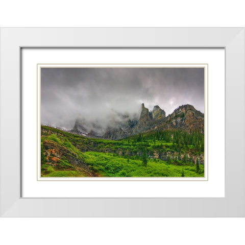 The Unveling Of Majesty White Modern Wood Framed Art Print with Double Matting by Sherrell, Bill