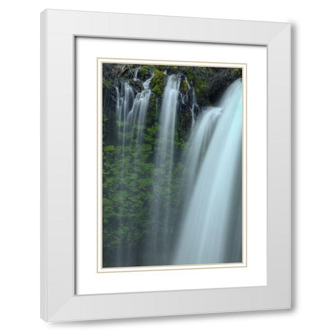 Drapes Of Grace White Modern Wood Framed Art Print with Double Matting by Sherrell, Bill